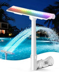 Pool Fountain for Above Ground Pools with 10-Color Lights, 360° Adjustable Water Sprinkler Dual High-Pressure Spray by Unknown