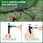 Drip Irrigation System for Garden, 2026-Upgraded Quick Connect Garden Watering Kit All-in-One with 1/2 inch 1/4 inch Irrigation Tubing for Garden, Lawn, Greenhouse, Raised Beds (233FT) - Image 5