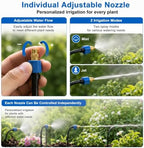 Garden Watering Hose Spray Misting and Drip Irrigation System Kit - Image 2
