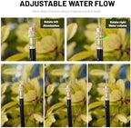 360° Curved Garden Automatic Irrigation System, Omnidirectional Smart Sprinkler System, Adjustable Nozzle, Quick Installation for Lawns, Flower Beds, Greenhouses & Farms (49.2Ft Set (15 Nozzles)) - Image 5