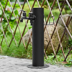 Outdoor Water Column with Faucet, Garden Water Faucet - Freestanding Hose Stand with Decorative Water Feature and Dispenser for Irrigation and Washing(50 * 10.5cm/19.7 * 4.1in) by Unknown