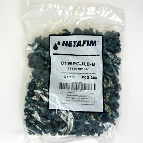 Netafim WPCJ 2.1 GPH Star Green Dripper with Nipple Outlet for Drip Hose: Efficient Drip Irrigation Emitters for Agriculture & Horticulture, Clog-Preventing Design, Durable & Easy to Install - Image 2
