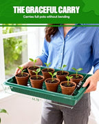 10 Pack 14.8"x9.6" Seed Starter Trays No Drain Holes for Microgreens - Image 3