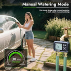 Insoma Water Timer with Brass Inlet, 2 Independent Zones Outdoor Hose Timer for Garden Faucet with Auto/Manual/Rain Delay Mode, Sprinkler Irrigation Timers for Yard Lawn - Image 4