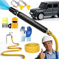 Multifunctional Car Wash Tool, Heavy Duty Adjustable Twist Hose Nozzle Jet Sweeper Nozzle, Powerful High-Pressure Home Car Wash & Garden Sprayer (Set C（with 5m Hose) by Unknown