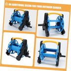 Freestanding Garden Hose Reel Storage Organizer, Blue PP Tangle-resistant - Image 4
