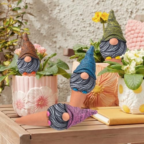 YesWhat Terracotta Watering Spikes Slow Release Watering Stakes 4-Pack - Image 2