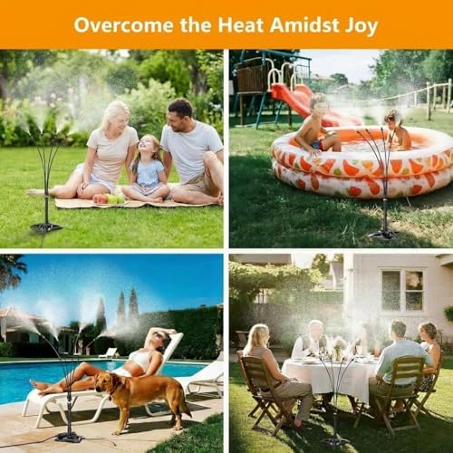 Outdoor Standing Mister for Patio Cooling, 26.2FT Hose, Portable - Image 4