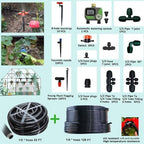 Drip Irrigation System for Garden with Water Timer Main ID 1/2inch 32Ft and 1/4inch 131Ft Water Hose, 2-Zone Automatic Watering System Sufficient Water Irrigation Dripper Waterflow Evenly Easy DIY - Image 2
