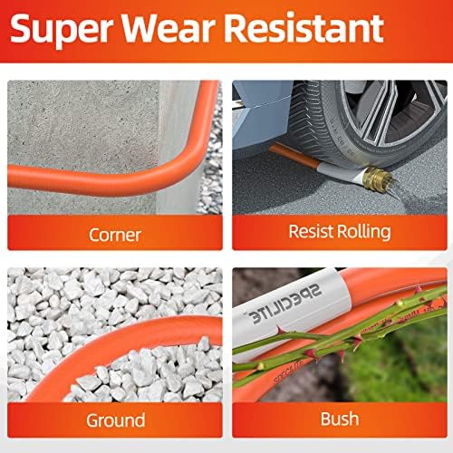 SPECILITE Garden Water Hose 25 ft x 5/8" for yard, Heavy Duty & Flexible - Image 4
