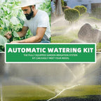 Automatic Drip Irrigation Kit for Garden Outdoor Plants, 15m DIY Micro Drip Irrigation System with Tubing and Emitters, Automatic Watering System for Lawn and Greenhouse - Image 5