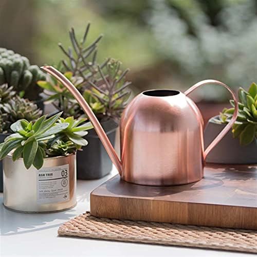 Garden Watering Can Long Mouth Water Can Stainless Steel Watering Pot Garden Flower Plants Watering Cans Kettle Gardening Tool Easy Pour Gooseneck Spout Watering Can for Outdoor Plants ( Color : Silve - Image 5