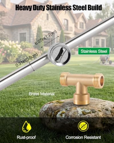 10 Nozzle Sprayer Boom, Stainless Steel Garden Sprayer Wand Extension - Image 6