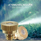 Brass Misting Nozzle, 250pcs Low Pressure Brass Mist Nozzles Thread UNC 10/24 0.1-0.8mm Cooling Dust Control(0.8mm) - Image 4