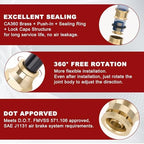 3/8" Tube x 1/4" NPT Male Straight & Elbow Brass Air Fittings Kit, 30PCS - Image 4