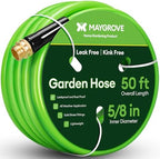 Maygrove 50 ft Garden Hose, 5/8 in Heavy-Duty Water Hose by MAYGROVE