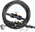 Misting Cooling System 26 Ft, 7 Brass Mist Nozzles Outdoor Patio Cooler by Unknown