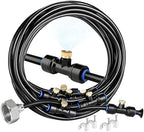 Misting Cooling System 26 Ft, 7 Brass Mist Nozzles Outdoor Patio Cooler by Unknown