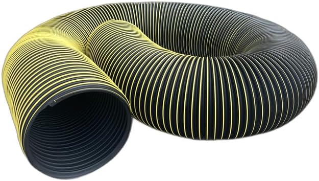 Flexaust T-7W Debris Loader Leaf Vacuum Hose, 10-Inch 10-Foot, Made in USA by Flexaust