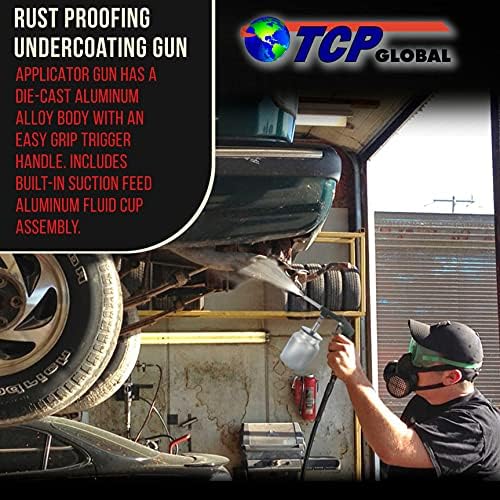 TCP Global Air Undercoating Spray Gun with Suction Feed Cup - Image 6