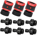 Eden 96806 Heavy Duty Metal Garden Hose Spray Nozzle Quick Connect Starter Set with Eden 99909 Quick Connect Starter Kit (9 pc Set) - Image 5
