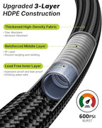 Garden Hose, 100FT Ultra Lightweight Water Hose with Spray Nozzle - Image 4