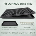 Gardzen 10 Pack 200 Cell Seed Starter Trays - Image 4