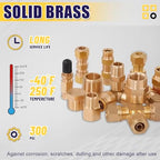 200 Pcs Brass DOT Air Brake Line & Compression Fittings Kit - Image 3