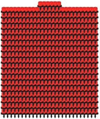 Irrigation System forgarden Water Dropper Head Adjustable Flow Head Water Saving Anti-Clogging Garden drip Irrigation Parts Garden Sprinkler(Red 500pcs) by Unknown