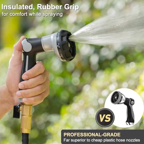 FANHAO Garden Hose Nozzle with Thumb Control+Professional Garden Hose Nozzle - Image 7