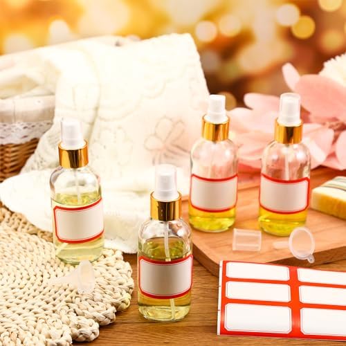 Fumete 36 Pcs 4oz Glass Spray Bottles Fine Mist, Clear, Simple - Image 5