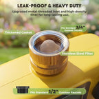 3 Zone Sprinkler Timer for Garden Hose, Brass Inlet Yard Irrigation - Image 5