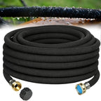 AMRITA Soaker Hose 5/8" 50FT 1 Pack Garden Drip Hoses Aluminum Couplings by AMRITA