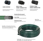 Eden 50 Ft Garden Hose and 10-Piece Hose Connector Set for Sprinkler Systems - Image 3