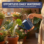 Gardenised 1-Gallon Steel Watering Can with Precision Long Spout for Controlled and Shower Watering Ideal for Indoor & Outdoor Plants Flowers & Houseplants, Blue - Image 5