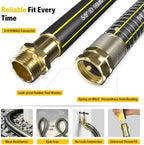 Garden Hose Holder with 50ft Kink Free Water Hose Kit - Image 6