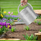 Galvanized Watering Can for Outdoor Indoor Plants, 2.5 Gallon Ellipse Decorative Countryside Style Water Can with Removable Spout, Metal Watering Can for Indoor Plants and Garden Flower - Image 7