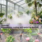 Drip Irrigation Kit Automatic Watering System with Water Timer 64FT 1/4 Tubing and 12 Rain Spray Watering Nozzles in 4 Directions for Potted Plants Yard Lawn Juvenile Plants Greenhouse Mist - Image 4