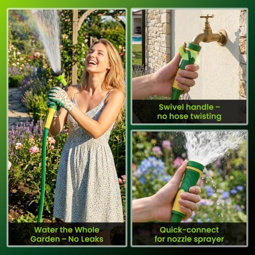 Garden Hose 50ft x 5/8", Heavy Duty Water Hose, Kink Resistant - Image 6
