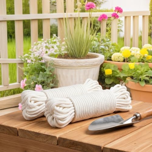 Automatic Watering Cotton Rope Prevents and Underwatering 2pcs Self-Watering Wick Cord Made of Polyester Cotton for Potted Plants and Indoor Plants for Home and Hydroponic - Image 5