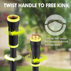 200 FT Heavy Duty Garden Hose, 5/8 in Rubber Water Hose - Image 4