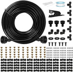 OnBrand 150FT Mister for Outside Patio with 55 Brass Nozzles and 5 T-Joints by OnBrand