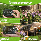 Solar Drip Irrigation System Kit, Auto Plant Waterer for 15 Pots - Image 3