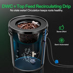 VIVOSUN DWC Hydroponics Grow System with Top Drip Kit 4 Buckets - Image 4
