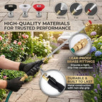Sakerplus Pressure Washer Wand for Garden Hose, 17.5" Hydro Jet Power Washer Wand with 3 High-Pressure Nozzles, Brass Quick Connect Garden Hose Nozzle for Car Wash, Patio,and Window Cleaning (3 set) - Image 4
