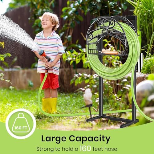 TomCare Garden Hose Holder, 4 Spikes Water Hose Hanger for 160FT Hose - Image 7