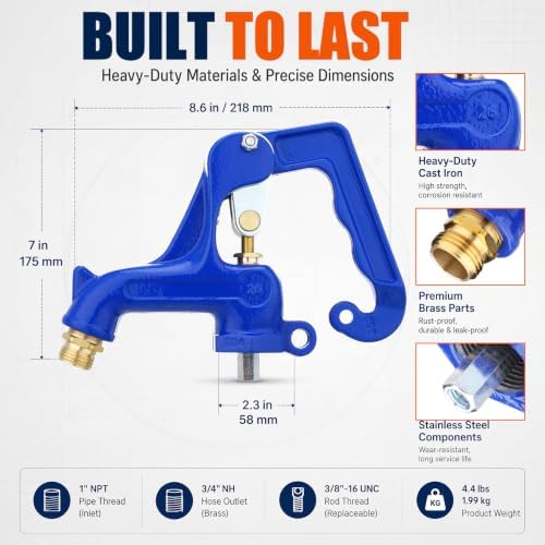Shimeyao Frost Free Yard Hydrant Head Assembly Complete Repair Kit, Blue - Image 2