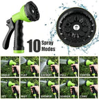 Retractable Garden Hose Reel - 1/2" x 50ft Wall Mounted Hose Reel with 10-Function Sprayer Nozzle, UV Resistant, 180°Swivel Bracke, Slow Return System (50FT) - Image 3