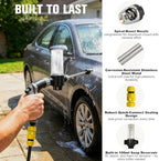 High Pressure Hose Nozzle Pressure Washer Hose Attachment – Turn Any Hose into a High Pressure Jet with 3 Linear/Columnar/Fan Nozzles for Car, Yard, Patio & Garden – Heavy Duty - Image 2