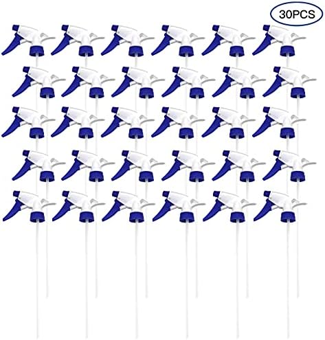 30 Pack Spray Bottle Nozzles, Heavy-Duty Stream Trigger Spray Nozzle Replacement Parts Adjustable Head Sprayer with Mist Stream Sprayer Fits 8oz /16oz Spray Bottles Round 28/400 Neck Bottles (Blue) - Image 2
